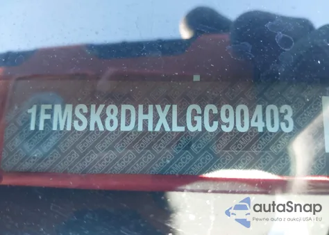 2020 Ford Explorer Xlt from USA, damaged, VIN 1FMSK8DHXLGC90403